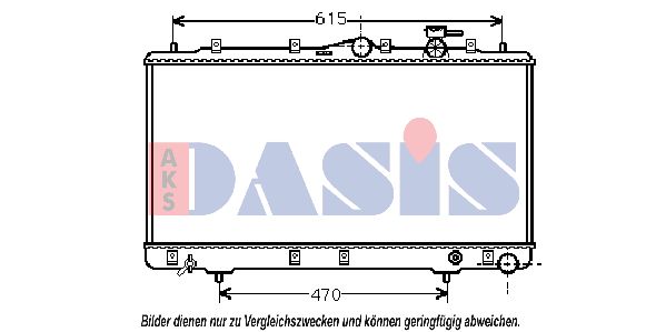 AKS DASIS radiatorius, variklio aušinimas 560090N